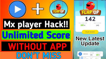 MX PLAYER FLAP UP GAME HACK||MX PLAYER GAME HACK TRICK 2022 ||NEW HACK TRICK || EARNER REVIEW