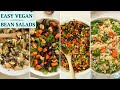 4 Easy Vegan Bean Salads