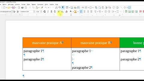 focus sur les espaces entre deux paragraphes dans Writer de LibreOffice 7