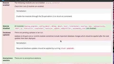 Example Drutiny run against a local Drupal 8 site