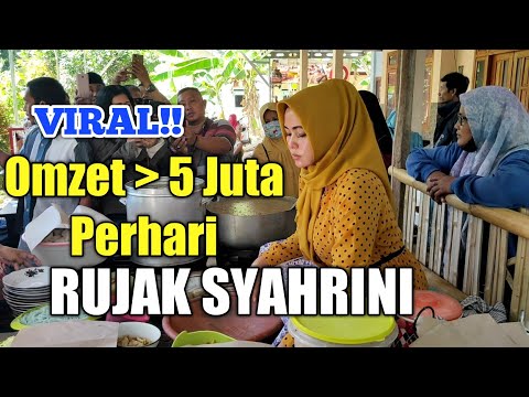 VIRAL!! MIRIP SYAHRINI, PENJUAL RUJAK INI MERAUP OMSET DIATAS 5 JUTA PERHARI #rujak