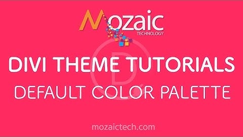 How To Change The Default Color Palette In The Divi Theme Options