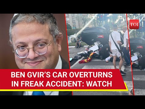 Ben Gvir Hospitalised After Sustaining Injuries In A Car Accident In AL-Ramla, Israel 