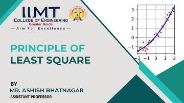 Fitting a Straight Line Principle of Least Square | IIMT College of Engineering , Greater Noida