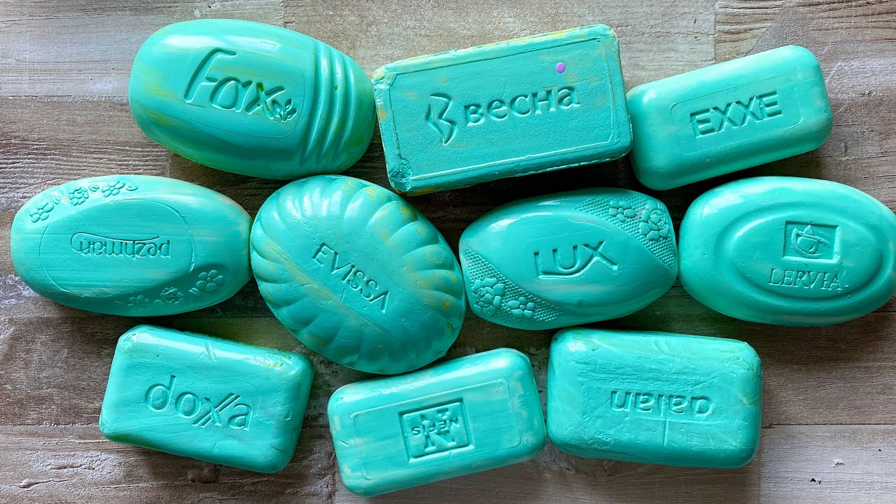 ASMR SOAP| Cutting colored soaр | Soap Carving| Резка крашенного мыла