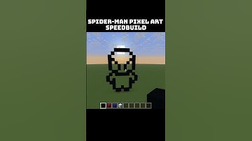 Spider-Man Pixel Art Speedbuild  #minecraft  #minecraftshorts #minecraftbuilding  #video #hack
