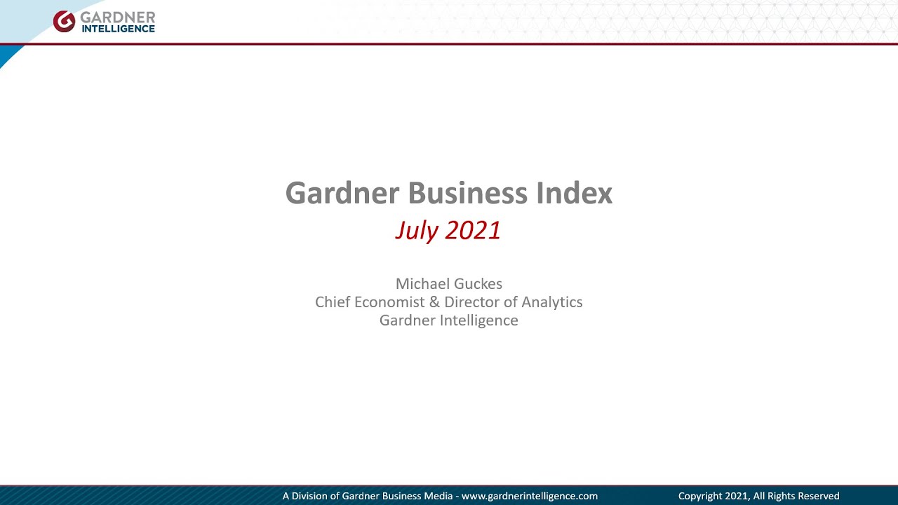 Gardner Business Index Video - July 2021