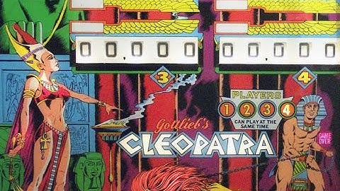 1977 Gottlieb Cleopatra (EM Version) Pinball Machine in action