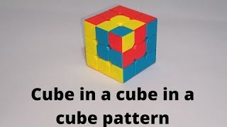 Cube in a Cube in a Cube PATTERN ! | rubiks cube in a cube pattern only - [1 minute ]