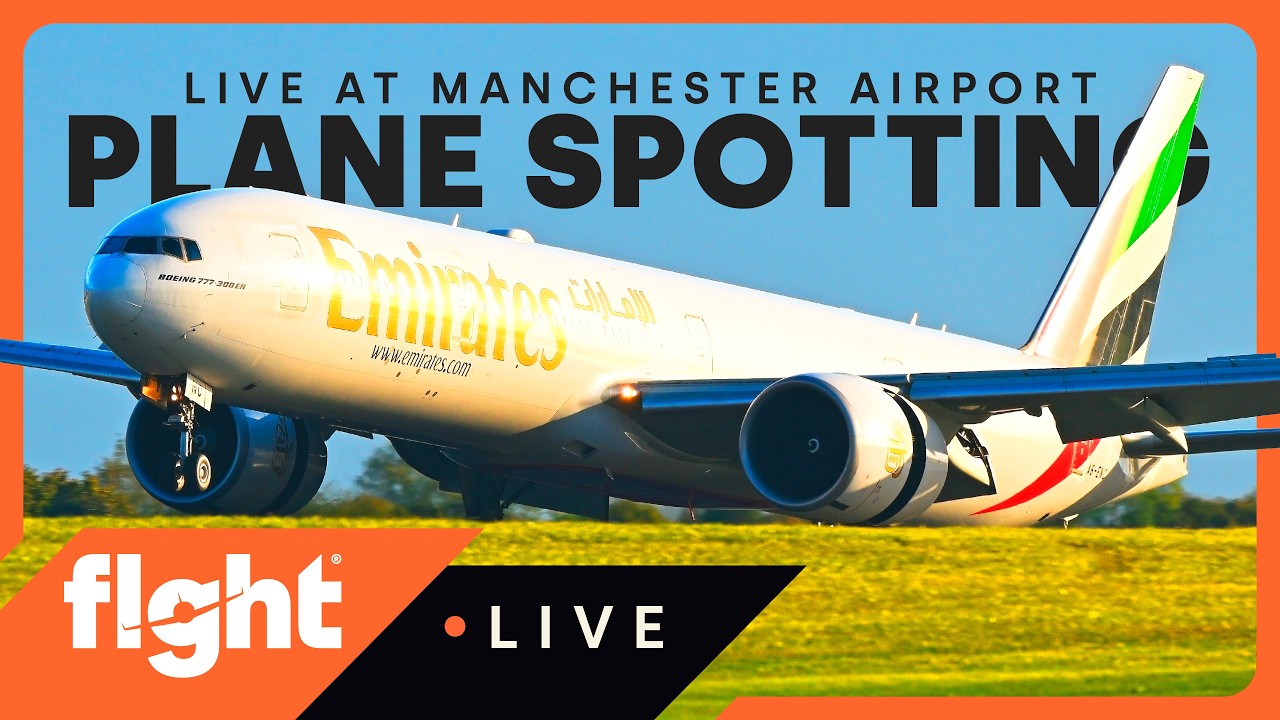 Manchester Airport LIVE 🧡 777s, A350 & A330 heavies!