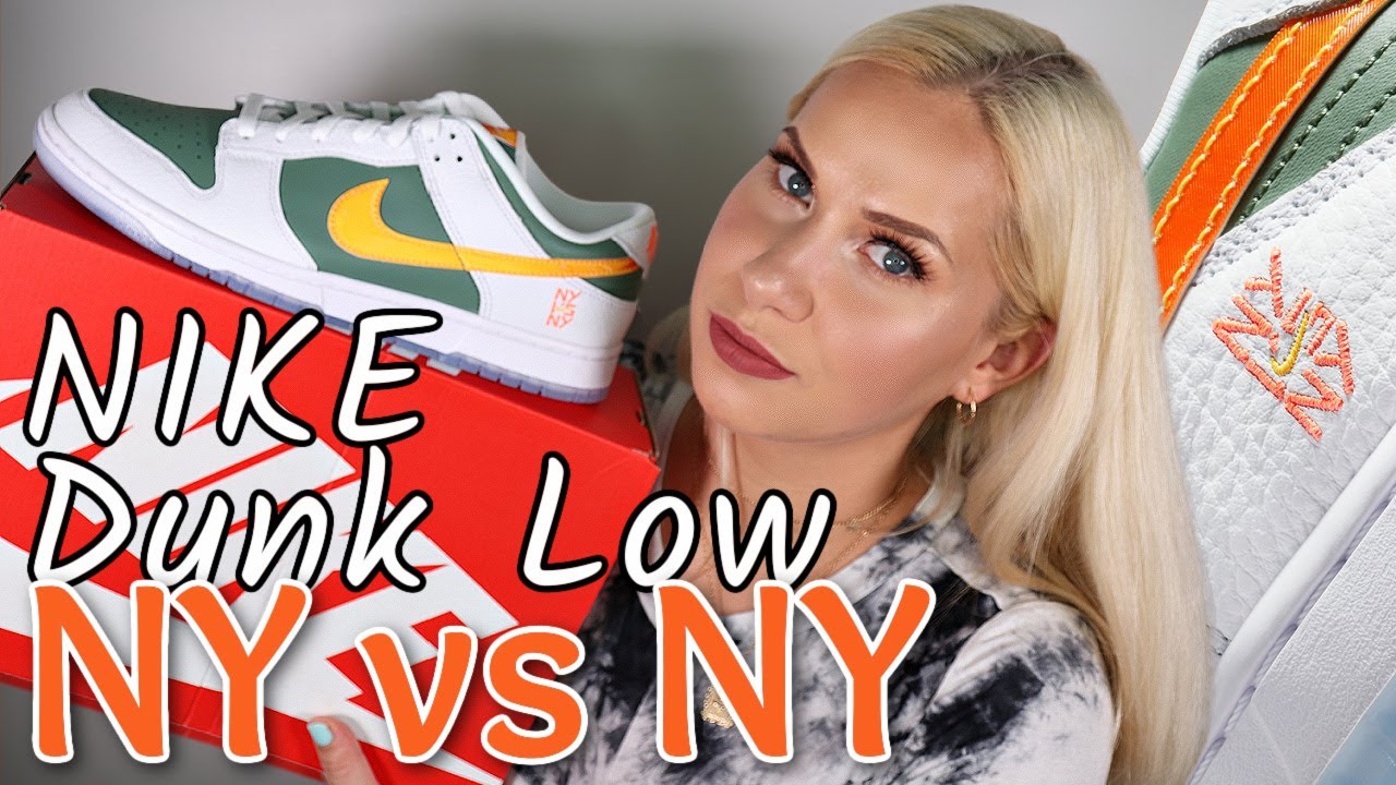Nike Dunk Low NY vs NY unboxing and Review - YouTube