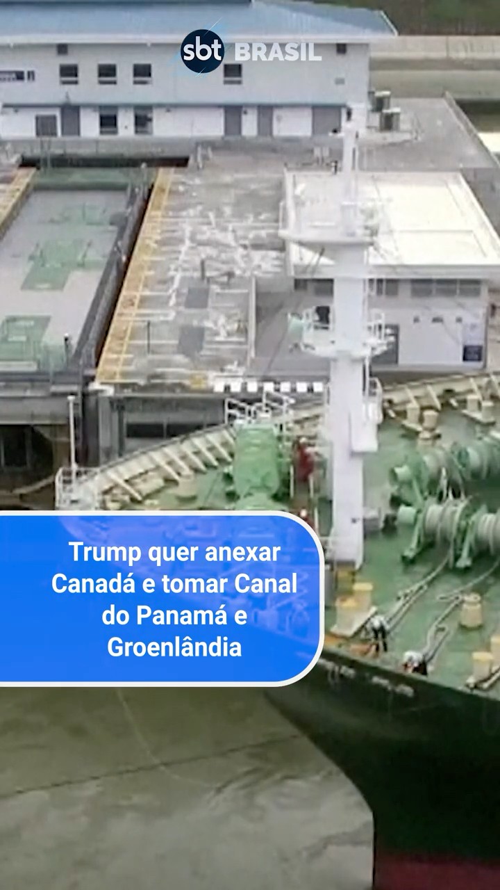 Trump diz que considera anexar o Canadá e tomar Canal do Panamá e Groenlândia