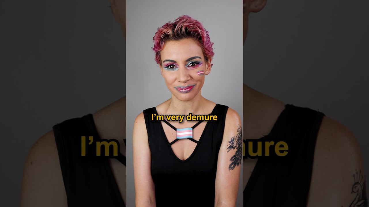 🙅🏻‍♀️ no haters welcome 🙅🏻‍♀️ #makeuptutorial #demure #protecttranslives