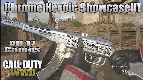 The Snake II - CHROME Heroic Showcase!!! (PPSH-41) Call Of Duty: WW2