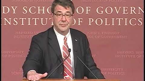 Wars and Budget Wars: Managing in the Pentagon -- Ashton Carter, Under Secretary of Defense for Acqu