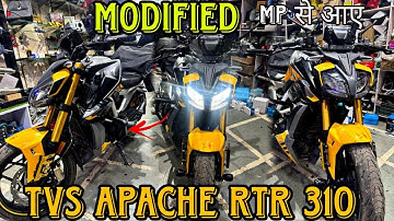 TVS APACHE RTR 310 Full Crash Safe & Full System Exhaust installed | Modification | SKD Originals