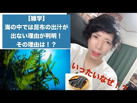 【雑学】昆布が海の中で出汁が出ないのはなぜ！？