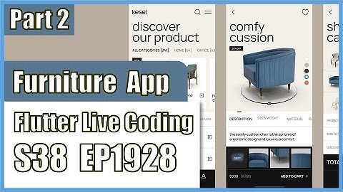 [Flutter] Flutter Live Coding EP1928 (furniture App Part 2)