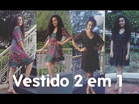 Aula 31 Vestido 2 em 1 tecido dupla face Alana Santos Blogger