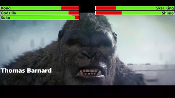Godzilla x Kong: The New Empire (2024) Final Battle with healthbars 2/2