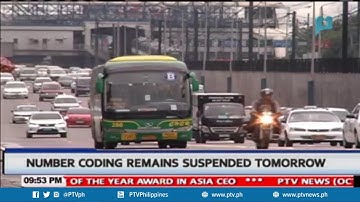 Number coding remains suspended tomorrow