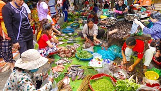 Cambodian Market Food After Pchum Bean Festival - Everyday Fresh Foods And People Lifestyle