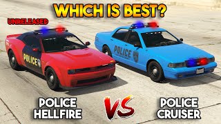 GTA 5 ONLINE : POLICE CRUISER VS POLICE HELLFIRE (WHICH IS BEST POLICE? CHOP SHOP DLC)