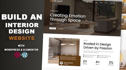 How to Build an Interior Design Website with WordPress & Elementor 2025 | Step-by-Step Tutorial