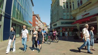 Bremen Shopping Street Walk, Germany, Summer 2022