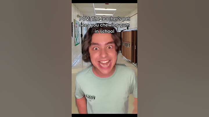 POV: The teacher’s pet sees you chewing gum in school #shorts