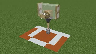 how to make a basketball hoop in minecraft
