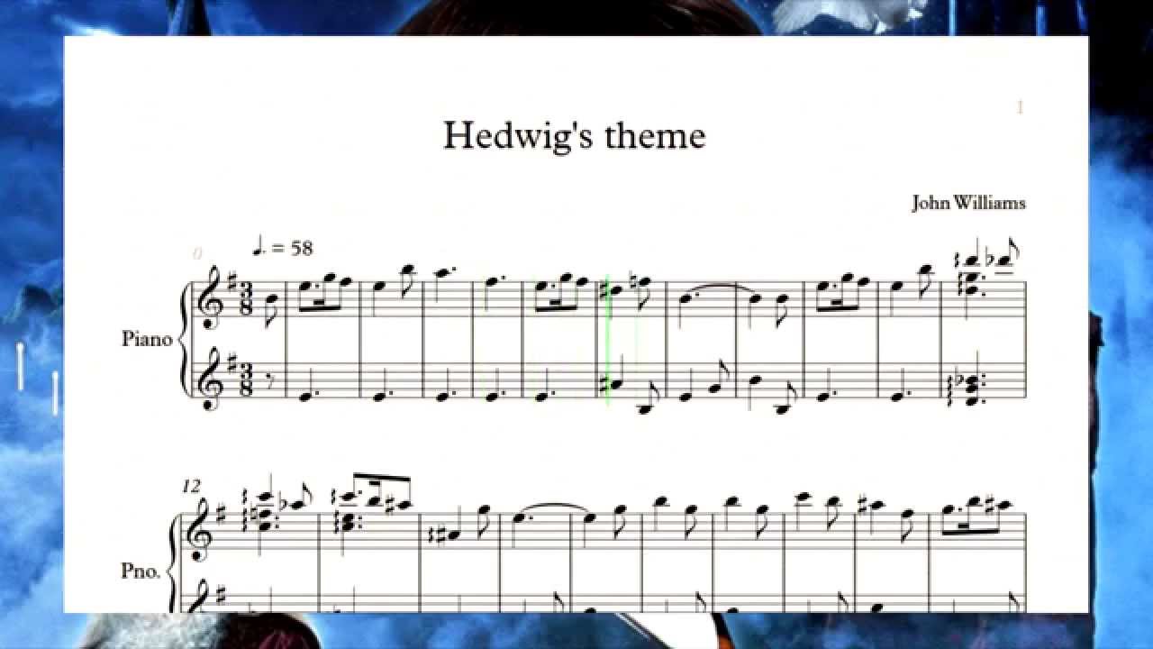 Harry Potter - Hedwig's theme(piano sheet) - YouTube