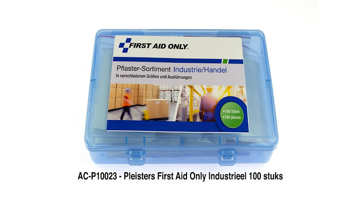 AC-P10023 - Pleisters First Aid Only Industrieel 100 stuks