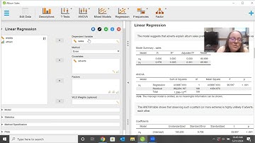 JASP- Linear Regression (& simple multiple linear regression)