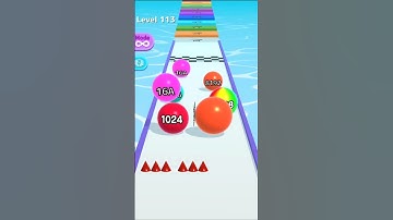 BALL RUN 2048 LEVEL 113 😬 #shorts #android #ios #gaming #gameplay #ballrun2048