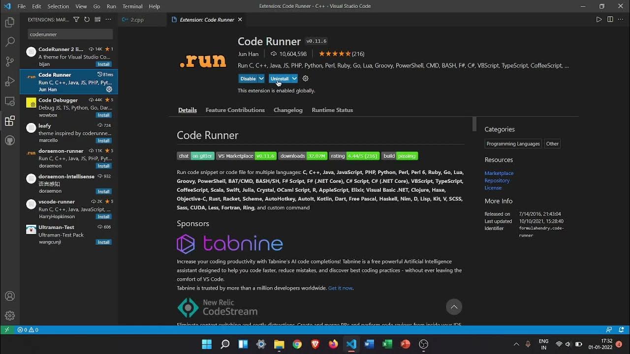 How to Run C++ Code in Visual Studio Code using Code Runner - YouTube