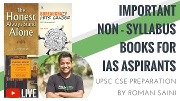 Important Books For IAS Aspirants - Non Syllabus - Roman Saini