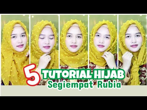 5 Tutorial Hijab Segiempat Ruby atau Rubiah  YouTube