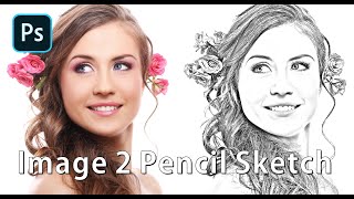 How to convert Image into A Pencil Sketch in Photoshop From Start to Finish تحويل الصورة الى رسم screenshot 5