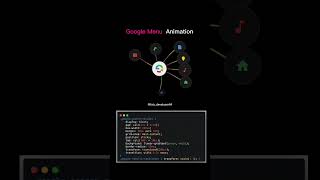 Clean Google-style UI ✨Animated menu built with React 🚀