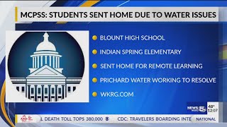 VIDEO:   MCPSS: Blount High School, Indian Spring Elementary students sent home due to low water pre