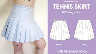 || How to Make Tennis Skirts with Downloadable Sewing Pattern | Beginner Friendly | Sizes XS5X