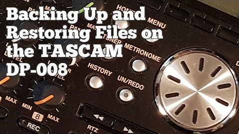 Backing up and Restoring Songs on the DP008