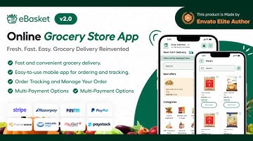 eBasket Grocery Delivery app source code download || eBasket app source code free download
