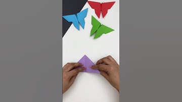How to make paper butterfly / origami butterfly / paper craft / butterfly @WorldOfArtAndCraft