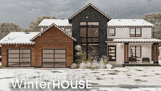 Bloxburg | Winter Family House 100k| No Large Plot | Roblox bloxburg| House Build