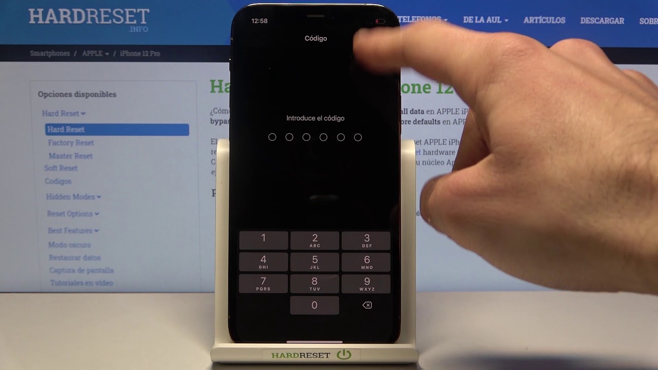 ¿Cómo restaurar de fábrica iPhone 12 Pro? - formatear iPhone, hacer un Hard Reset - YouTube