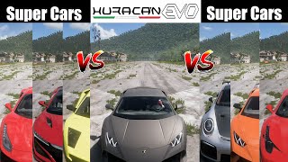 2020 Lamborghini Huracan Evo VS THE WORLD OF SUPERCARS | Forza Horizon Drag Battle