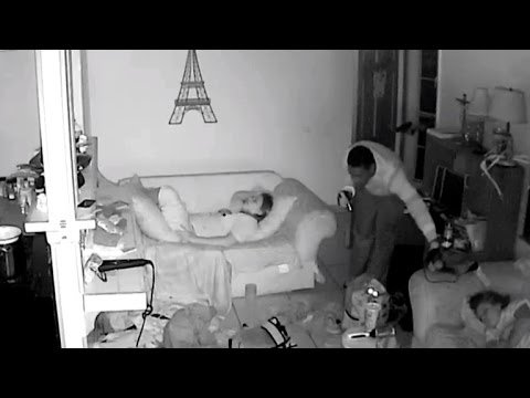 Shocking Video Shows Burglars Creeping Inside Home As Children Slept Nearby
