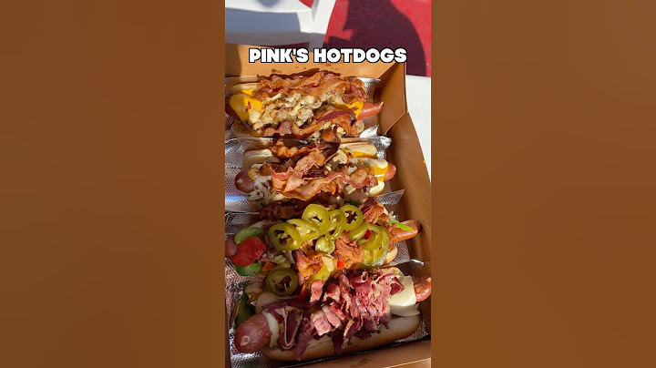 Pink’s hotdogs in LA is worth the 4 hour drive